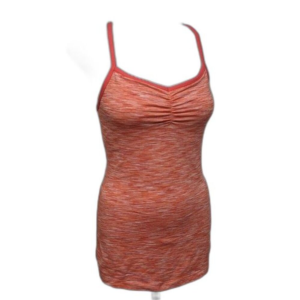 Lucy Cami Tank Top  Women X-Small Activewear Fitted Stretch Coral XS